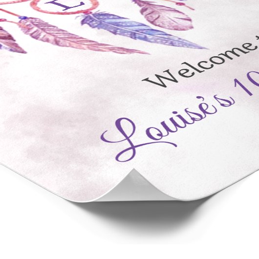 Dreamcatcher Sleepover Affiche de bienvenue fête d (Coin)