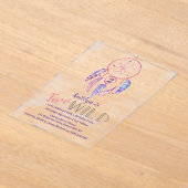 Dreamcatcher Two Wild 2e verjaardag Acryl Uitnodigingen (Laagn)