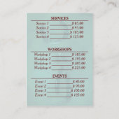 Dreamcatcher - Zakelijk / Planning Kaart Visitekaartje (Achterkant)