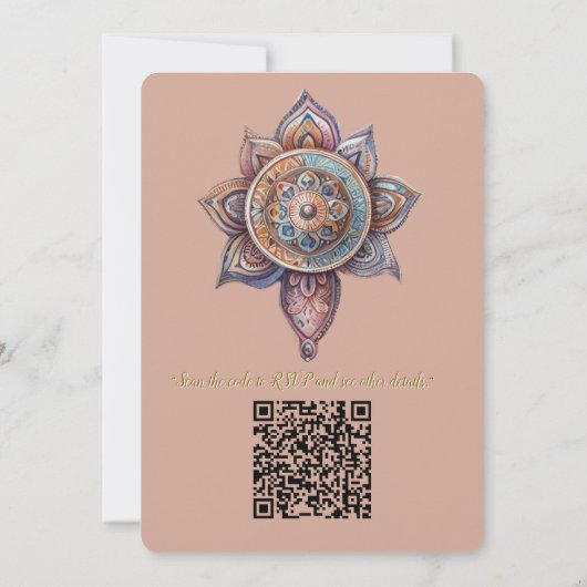 Dreamcatchers in een Boheems thema Kaart (Achterkant)