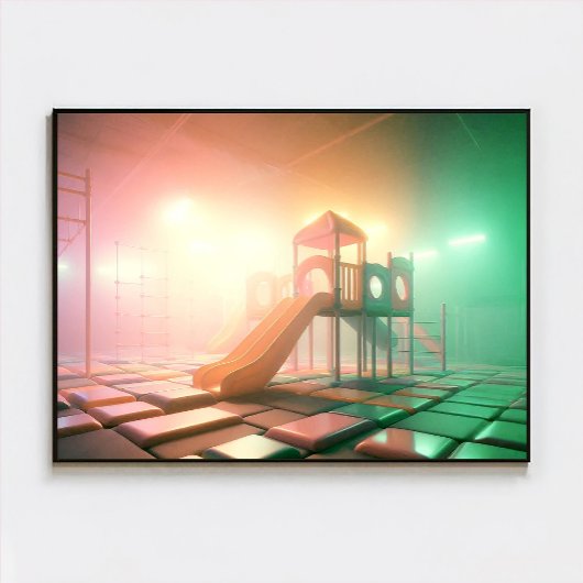 Dreamcore Playground Poster – Surrealistische Drom