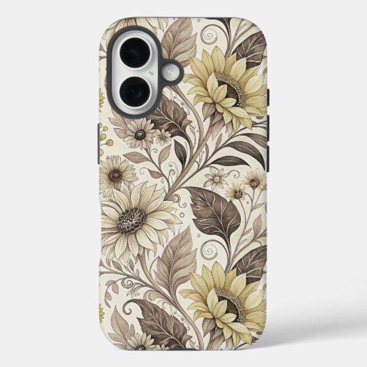 Dreamed Sunflowers Art Nouveau Case-Mate iPhone Case (Achterkant)
