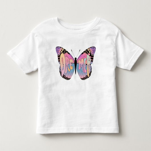 Dreamer Butterfly Vibes Kinder Shirts (Voorkant)