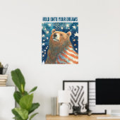 Dreamer Stars and Stripes Beer Poster (Thuiskantoor)