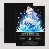 Dreamfun Princess Invitations d'anniversaire (Devant / Derrière)