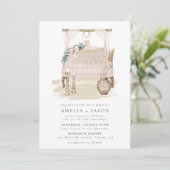 Dreamian Beach Couple Faire-part de mariage (Debout devant)