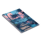 Dreamical Tropical Path Sunset Art Carnet (Côté Droit)