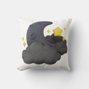 Dreamight Sky Coussin Moon, étoiles et nuages