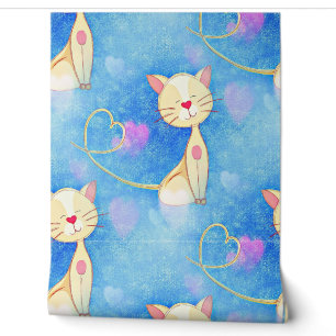 Dreaming Cat Behang