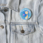 Dreaming Cat Ronde Button 5,7 Cm (In situ)
