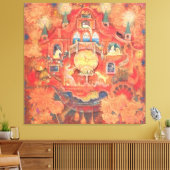Dreaming Clock: The Automaton of Memories Canvas Afdruk (Insitu (Woonkamer))