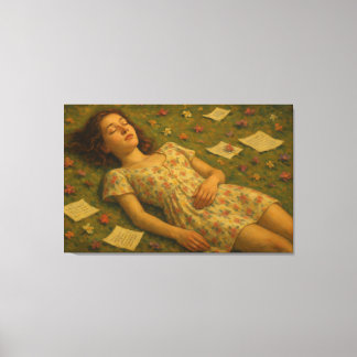 Dreaming, creating and believing canvas afdruk