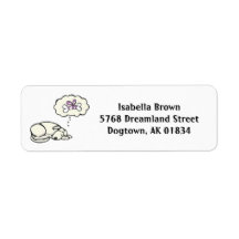 Dreaming Dog Retouradreslabels