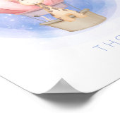 Dreaming Giraffe Whimsical Nursery Wall Art Poster (Hoek)