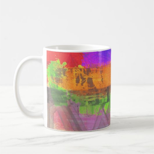 "Dreaming in the Millions" abstract art coffee mug Koffiemok (Links)