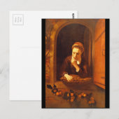 Dreaming', Nicolaes Maes_Dutch Masters Briefkaart (Voorkant / Achterkant)