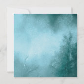 Dreaming papaver Red & Turquoise Wedding Kaart (Achterkant)