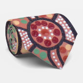 Dreaming Trails Aboriginal Art Stropdas (Opgerold)