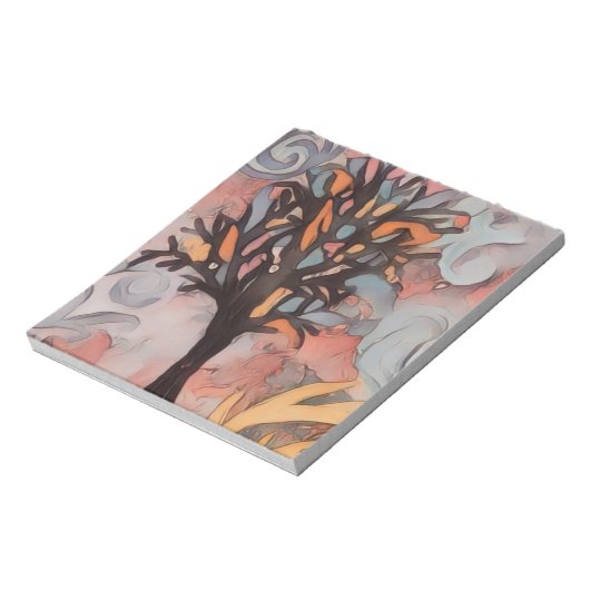 Dreaming Tree Art Painting Notitieblok (Gedraaid)