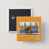 Dreaming van de burgers vierkante button 5,1 cm (Voorkant /achterkant)