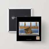 Dreaming van de burgers vierkante button 5,1 cm (Voorkant /achterkant)