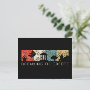 Dreaming van de Griekse Retro-crisis Briefkaart