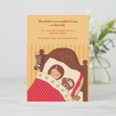 Dreaming van de kerstfeestkaart feestdagenkaart (Staand voorkant)