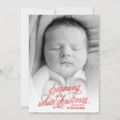 Dreaming van de kerstfotokaart feestdagenkaart (Voorkant)