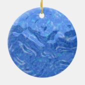 Dreaming van de kerstversiering in de pool keramisch ornament (Achterkant)