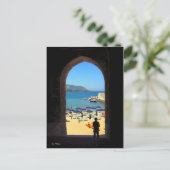 Dreaming van een vakantie briefkaart (Staand voorkant)