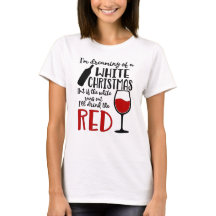 Dreaming van een witte kerst - Grappig T-Shirt