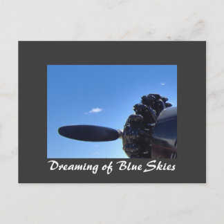 Dreaming van het Blue Skies-Briefkaart Briefkaart