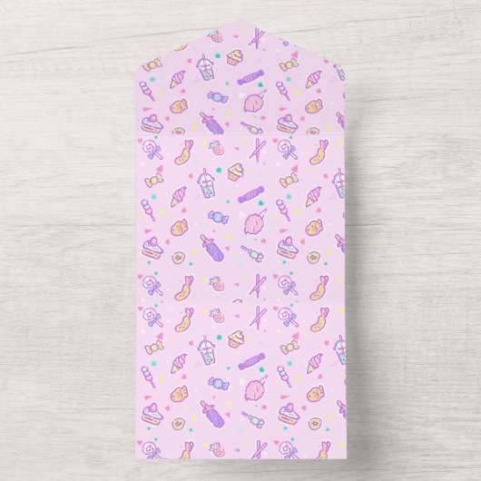 Dreaming van Summer Snacks All In One Uitnodiging (Binnen)