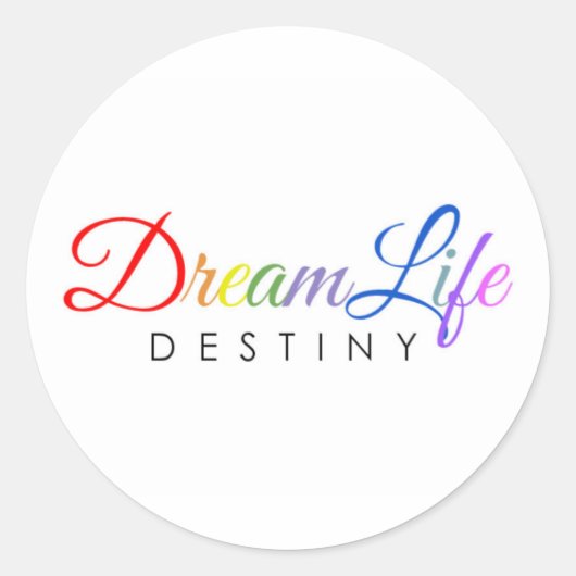DreamLife Destiny-Sticker Ronde Sticker (Voorkant)