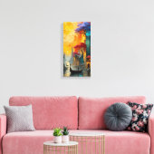 dreamlike cityscape artwork wall frame canvas afdruk (Insitu (Woonkamer))