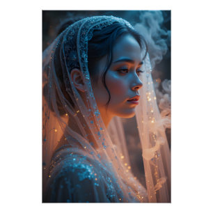 Dreamlike Veiled Profile Perfect Poster