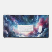 Dreamlike Watercolor Night Sky Desk Mat (Clavier et souris)