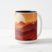 Dreamly Sunset Wave Horizon Mug (Devant droit)