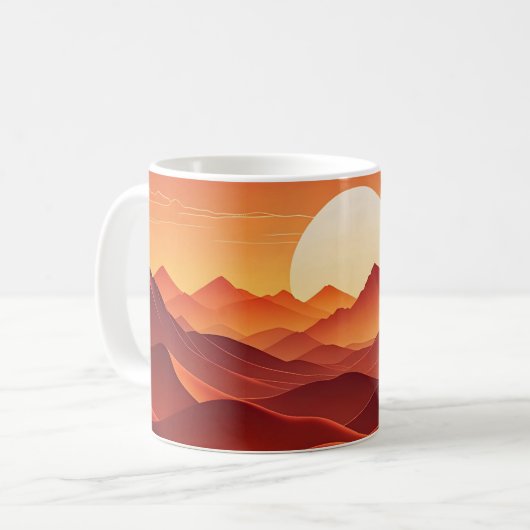 Dreamly Sunset Wave Horizon Mug (Devant gauche)