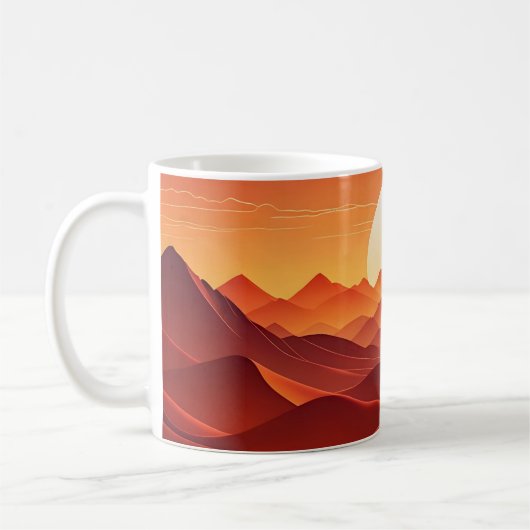 Dreamly Sunset Wave Horizon Mug (Gauche)