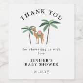 Dreammer Desert Cute Camel Vin Étiquette (Étiquettes simples)