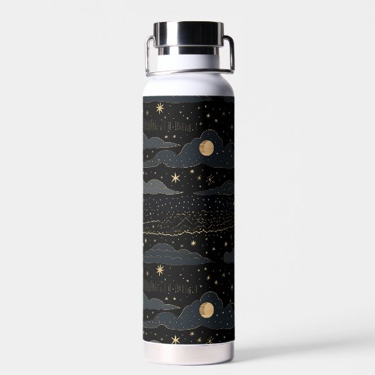 Dreammer Starry Night Sky Bouteille d'eau (Arrière)