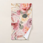 Dreamrose Floral élégant Shabby Chic Roses (Serviette à main)