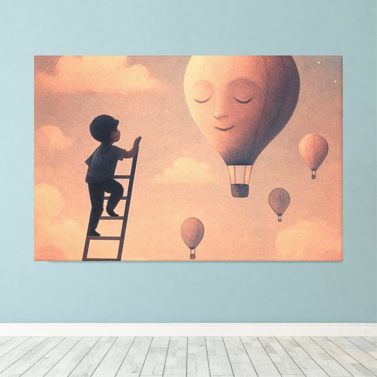 dreams canvas afdruk (Insitu (Houten vloer))