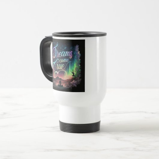 "Dreams Come True" Travel Coffee Mug (Devant gauche)