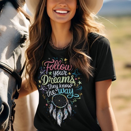 Dreams Compass: Dream Catcher Inspirerende boodsch T-shirt