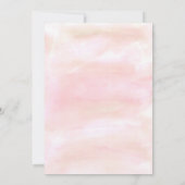 Dreams do ware Waterverf Boho Baby shower Kaart (Achterkant)