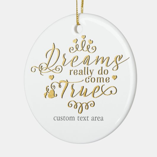 DREAMS DOE ECHT HET Ornament VAN DE Goudprinses (Links)