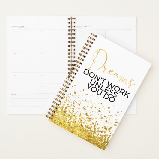 Dreams Gold Planner (Devant avec enveloppe)