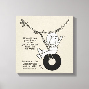 Dreams houden je vast canvas afdruk